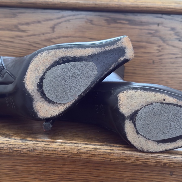 GUCCI RODIN MADE IN ITALY GENUINE BLACK LEATHER SHORT BOOTS sz 8.5 - Picture 9 of 10